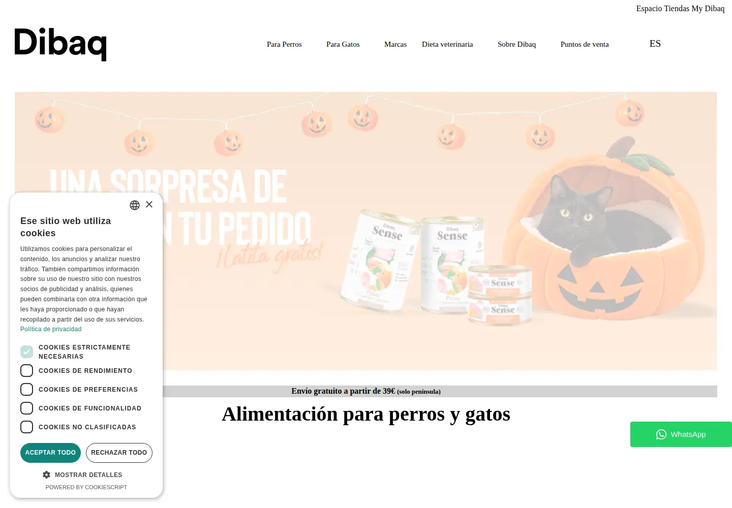 Screenshot of dibaqpetcare.com