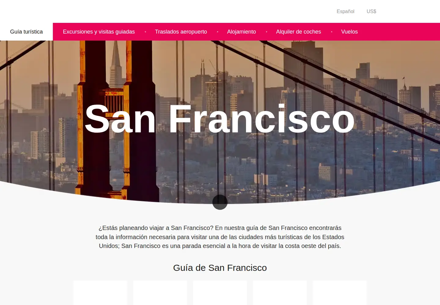 Screenshot of disfrutasanfrancisco.com