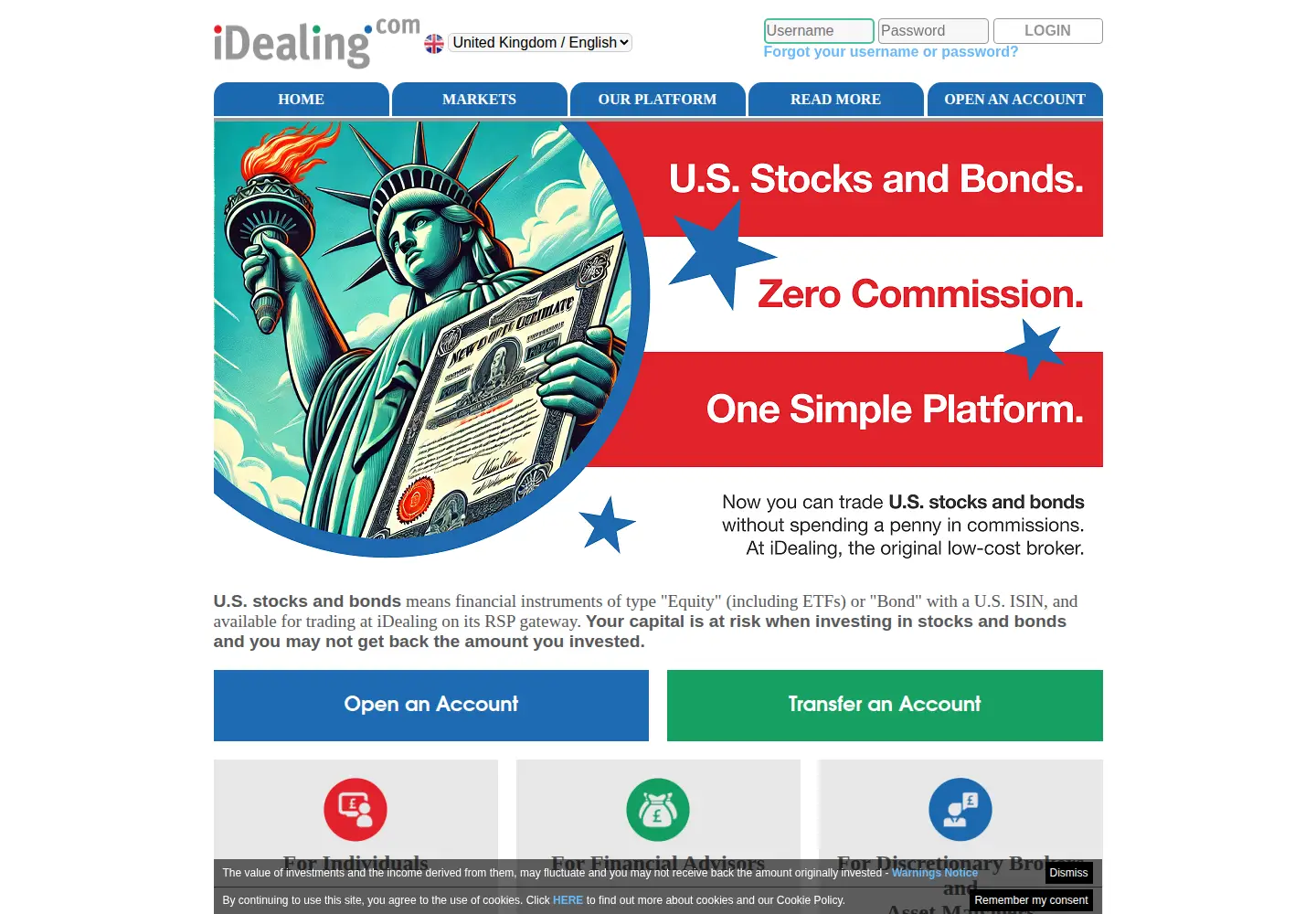 Screenshot of idealing.com