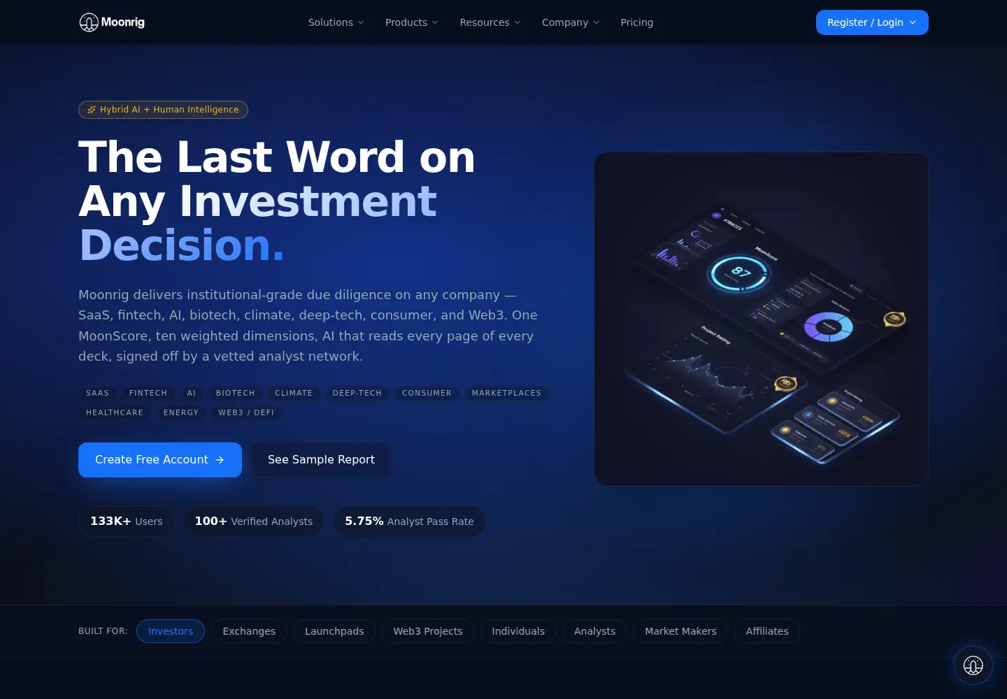 Screenshot of moonrig.io