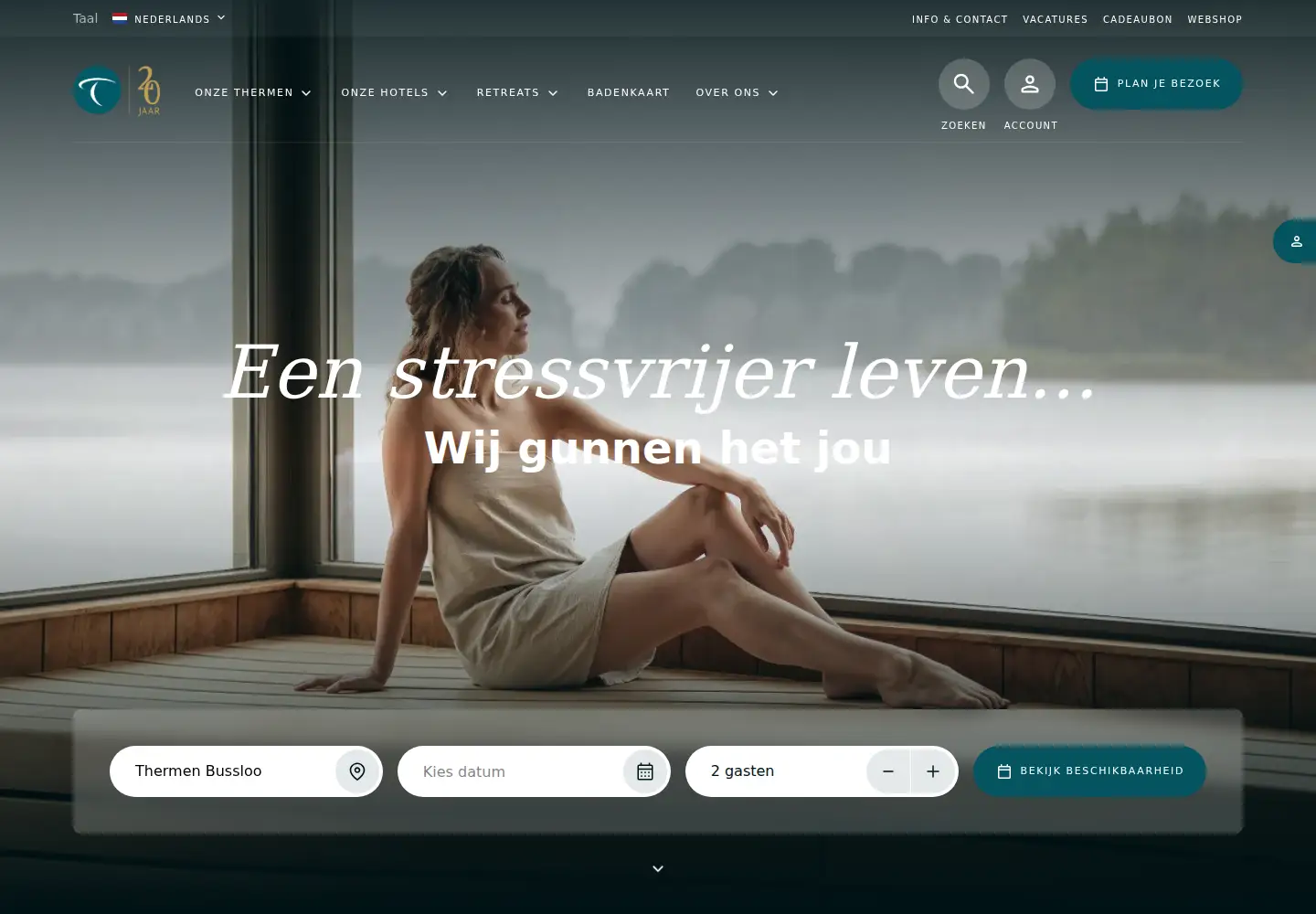 Screenshot of thermenresorts.nl