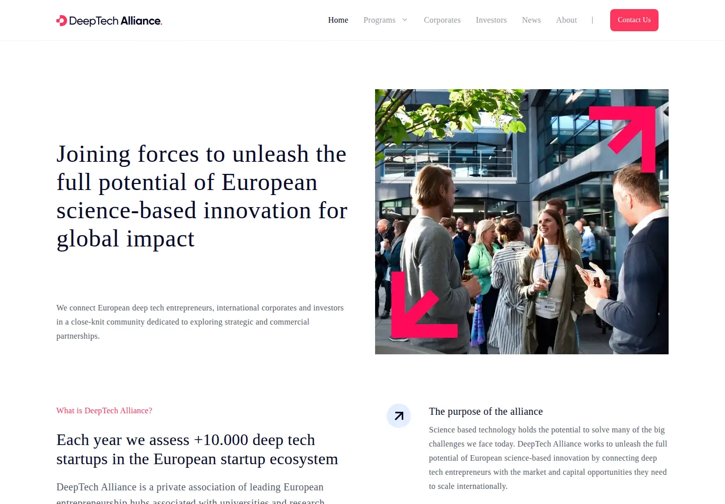 Screenshot of deeptechalliance.org
