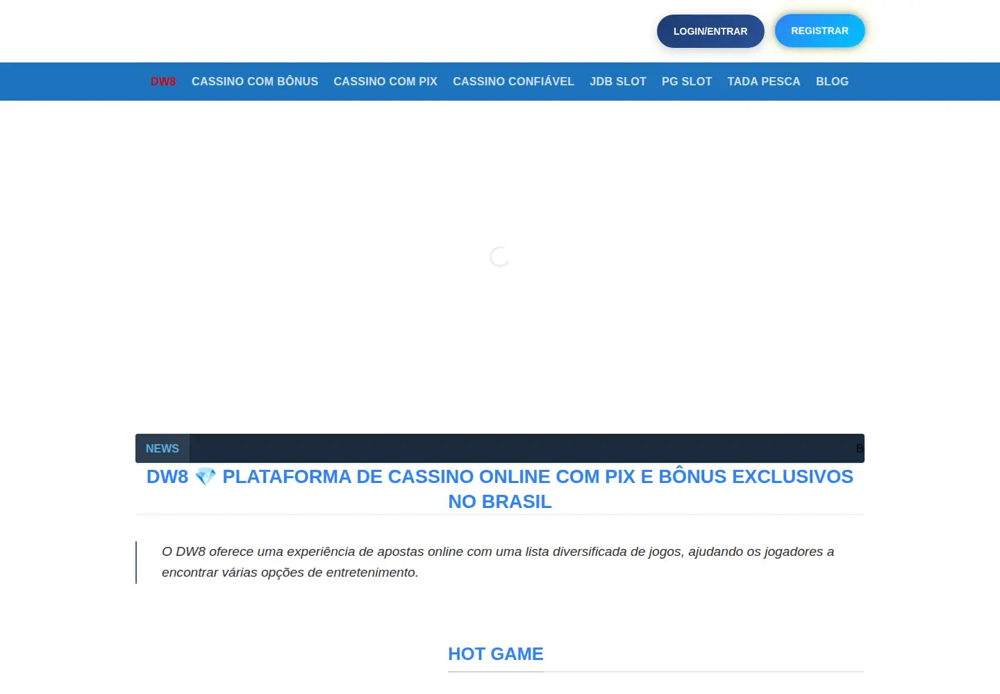Screenshot of dw8-slots.com