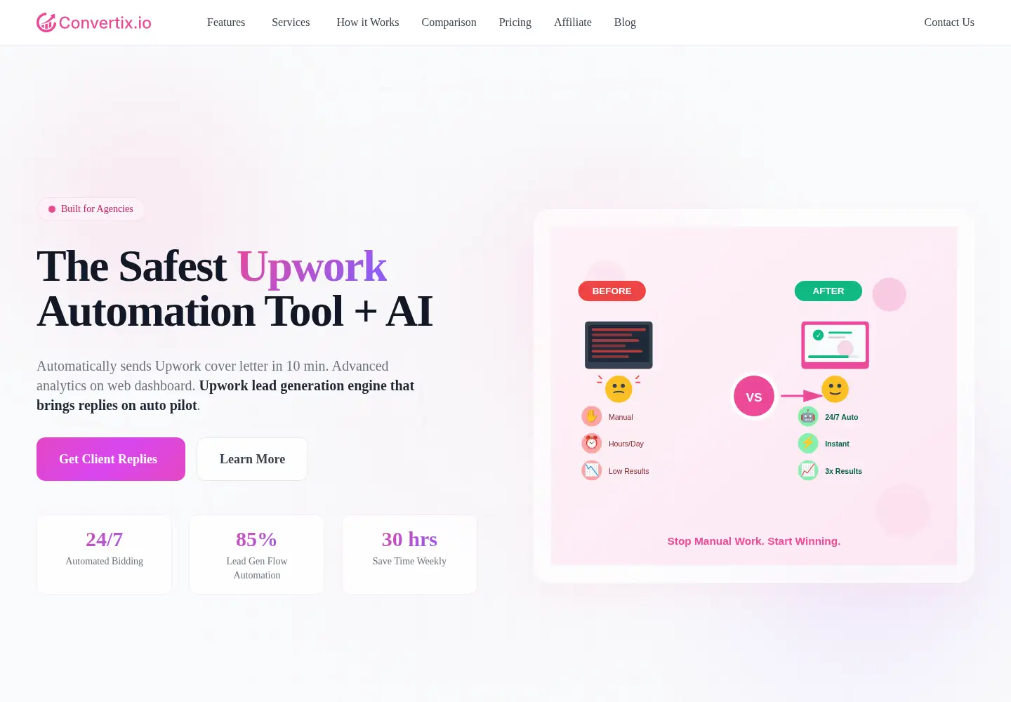 Screenshot of convertix.io