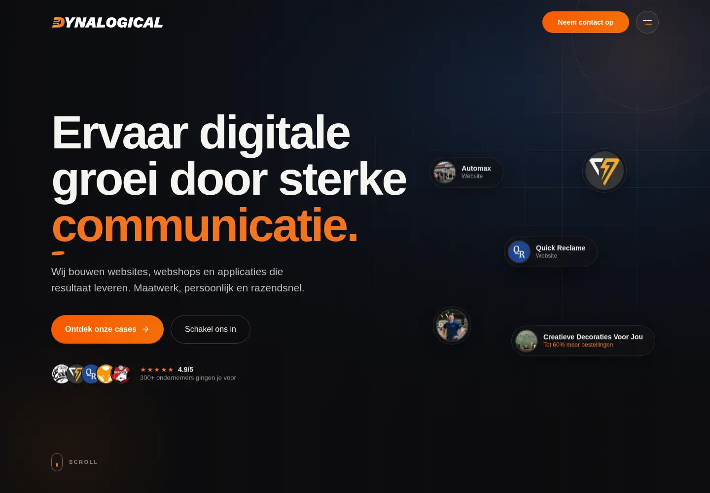 Screenshot of dynalogical.nl