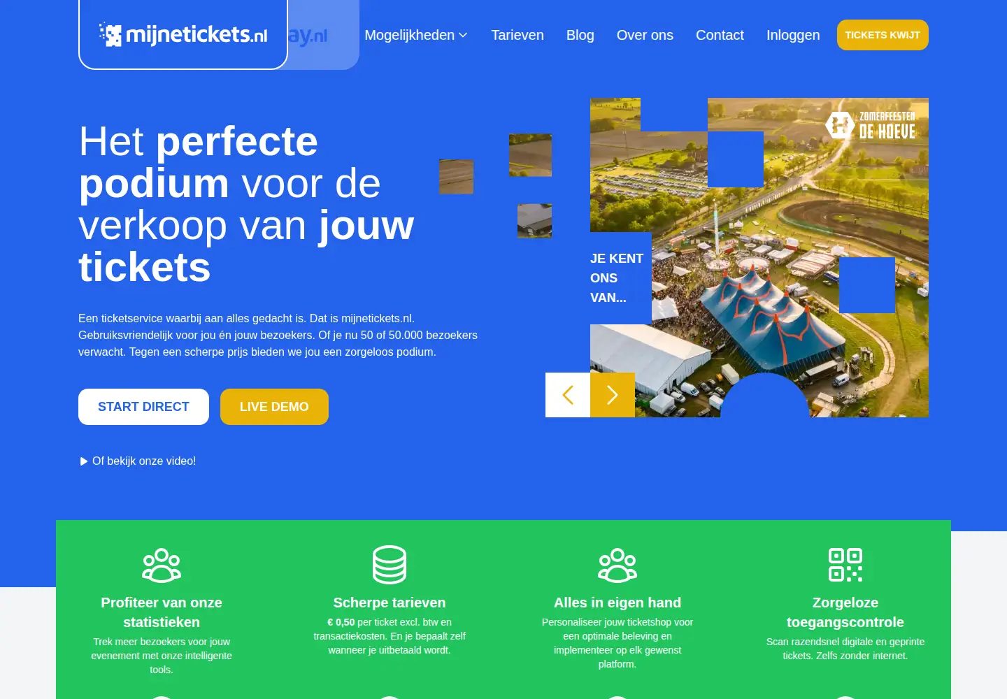 Screenshot of mijnetickets.nl