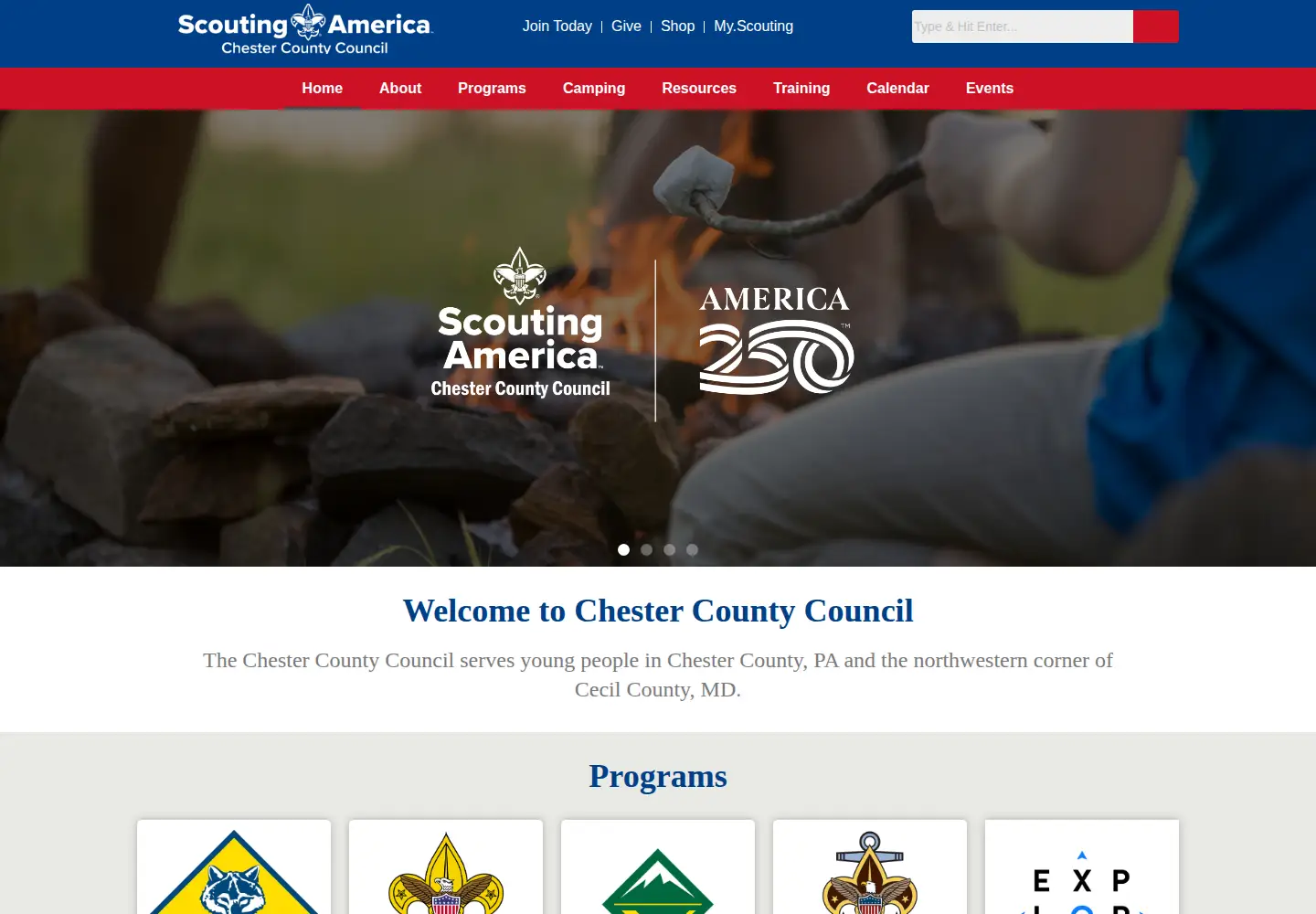 Screenshot of cccbsa.org