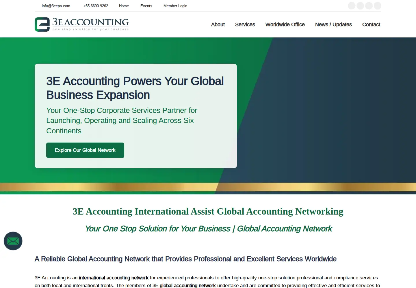 Captured homepage of 3ecpa.com in the current scan