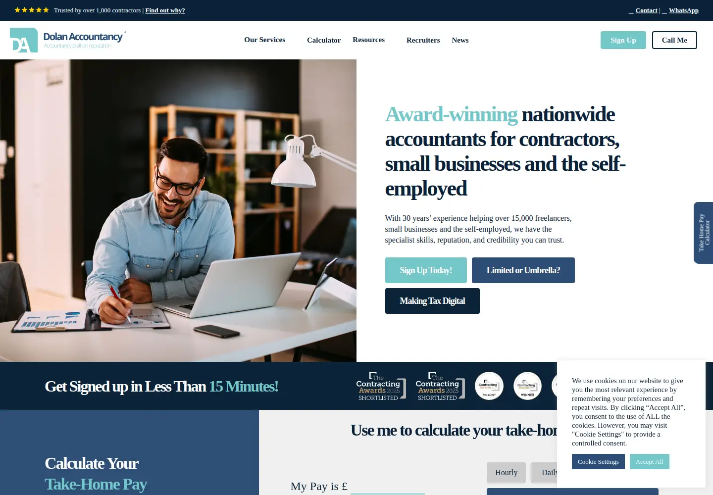 Captured homepage of dolanaccountancy.com in the current scan