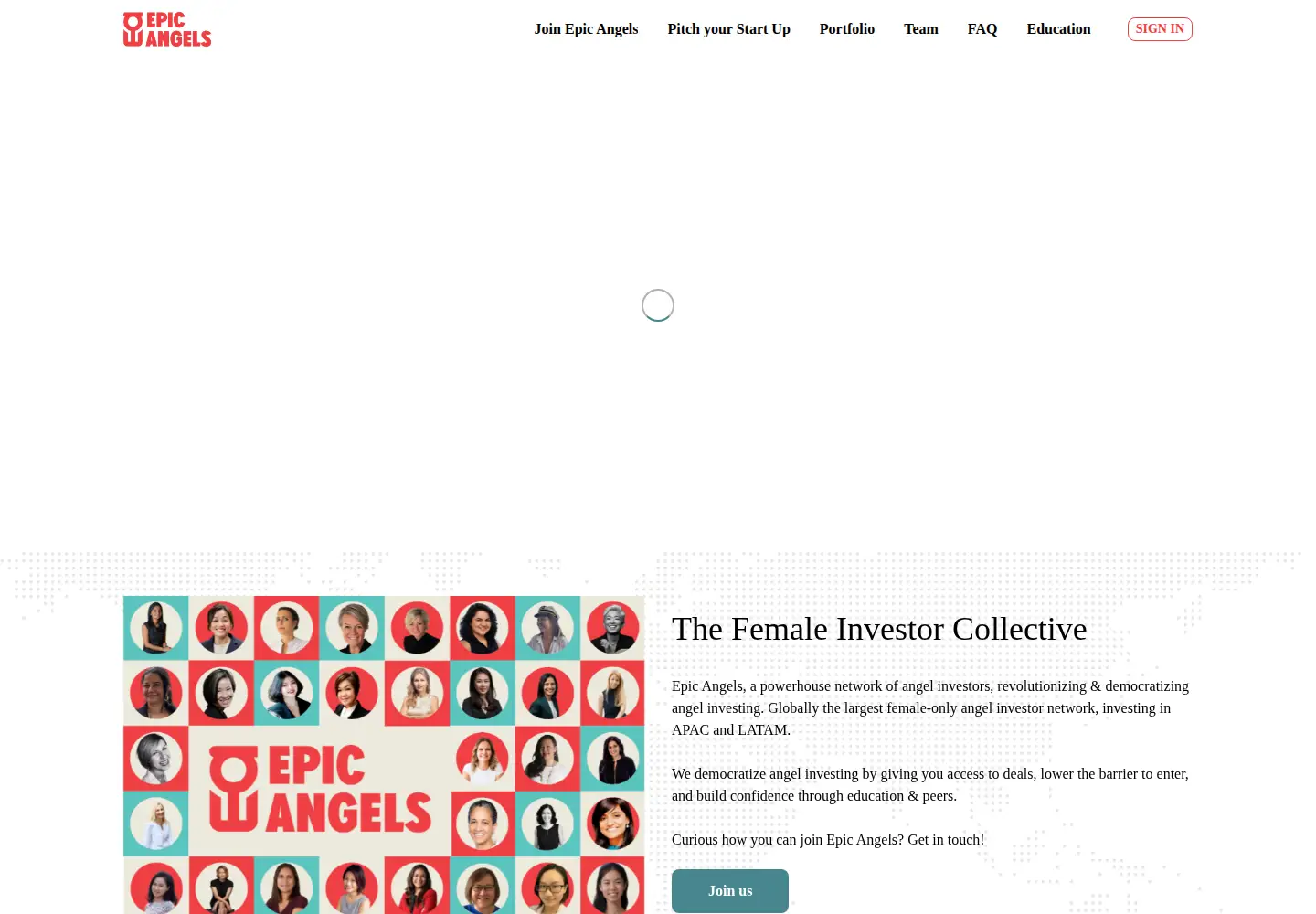 Screenshot of epicangelnetwork.com