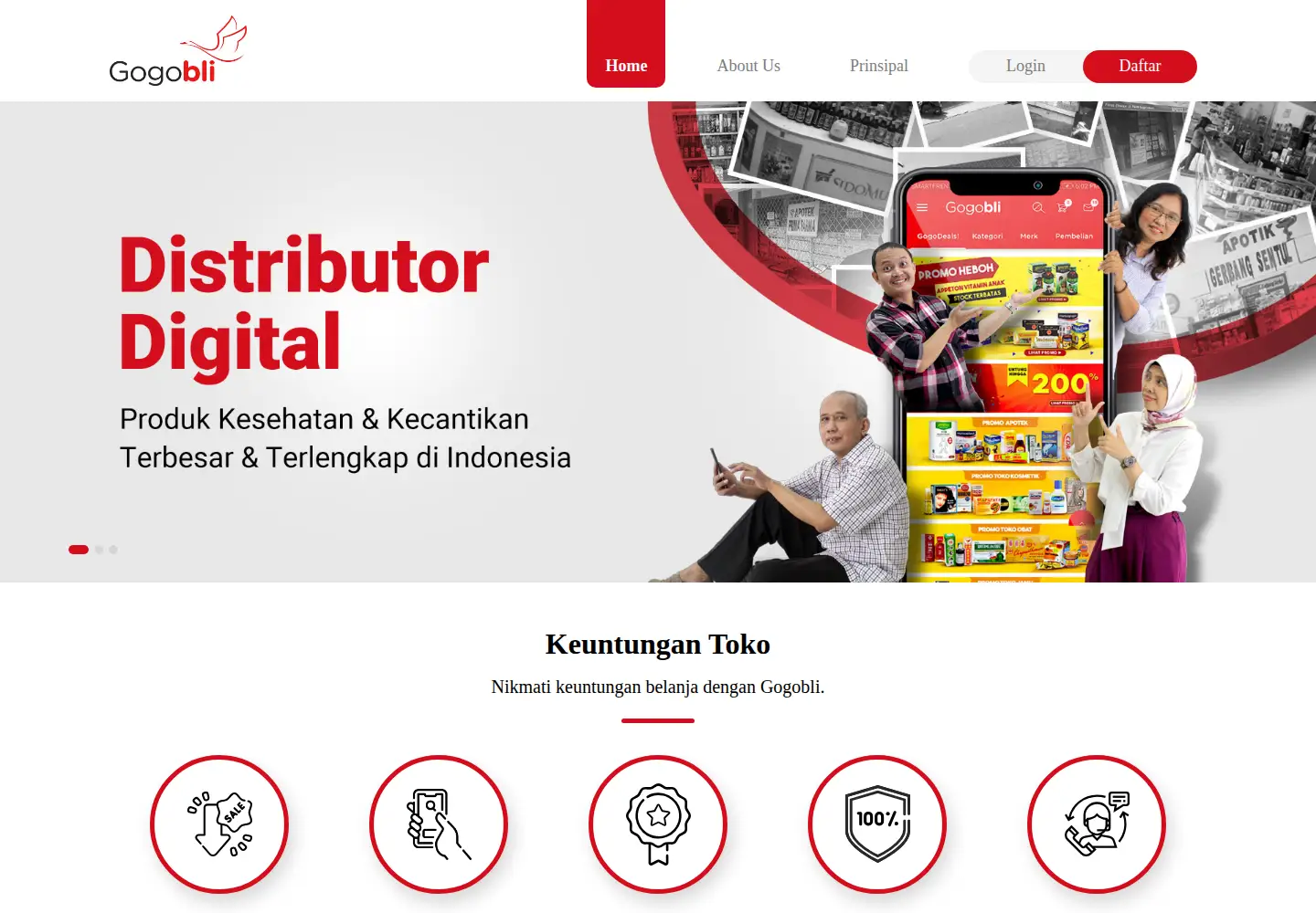 Captured homepage of gogobli.com in the current scan