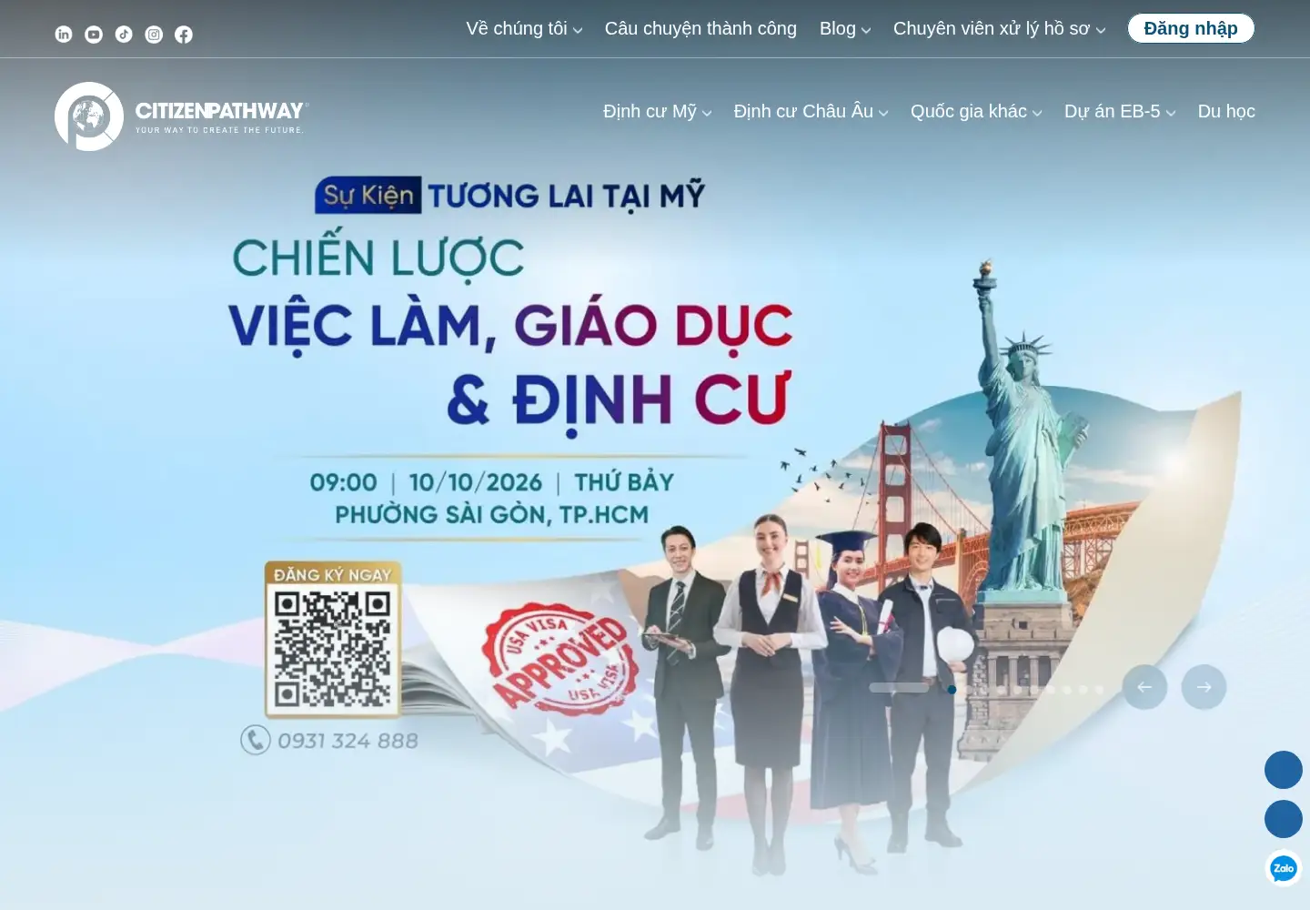 Screenshot of citizenpathway.org