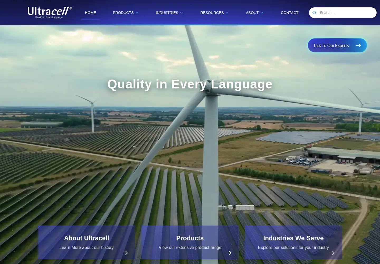 Screenshot of ultracell.co.uk