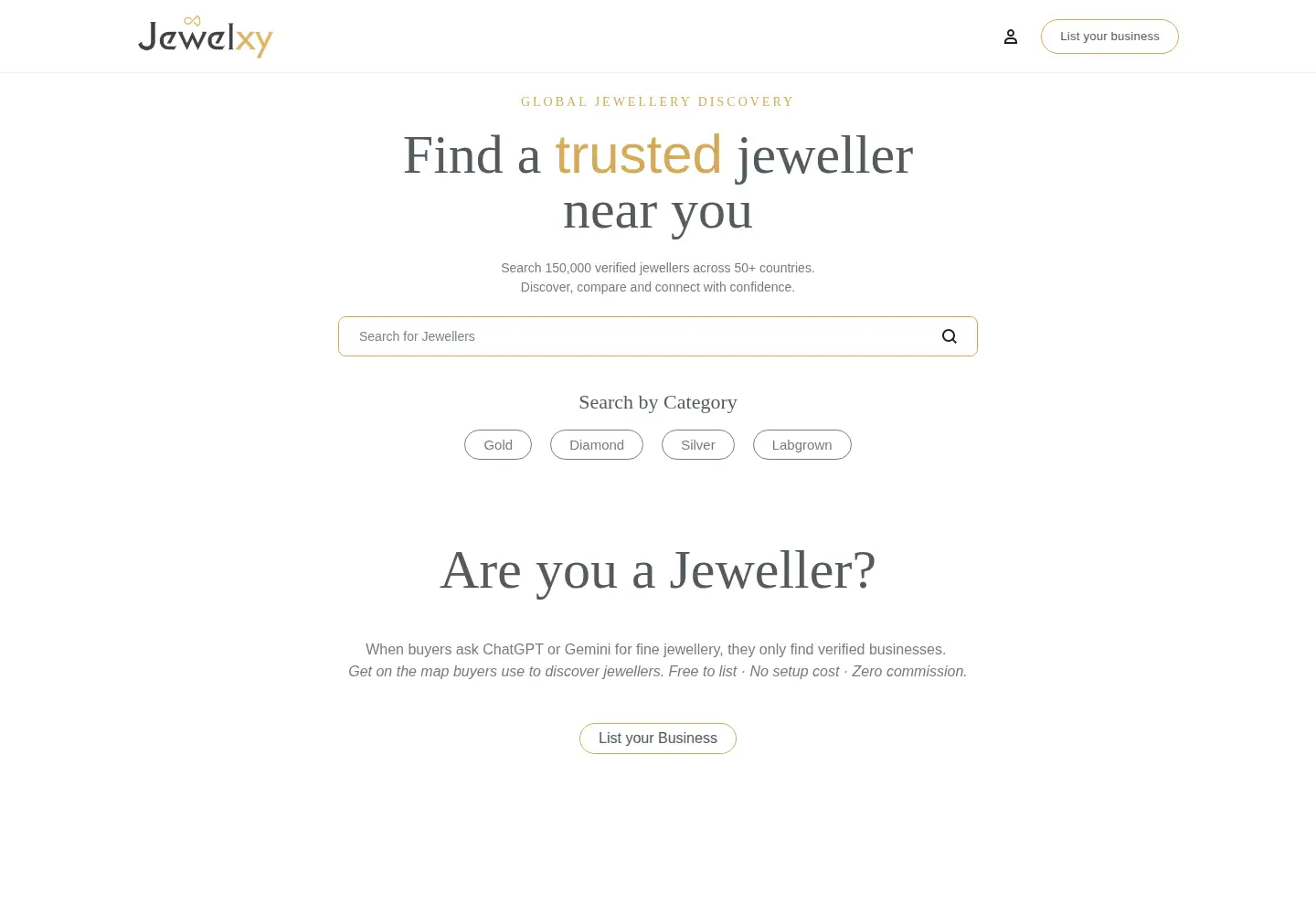 Screenshot of jewelxy.com