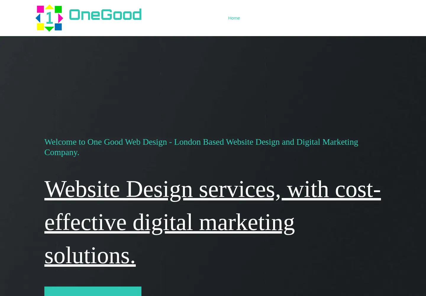 Captured homepage of onegoodwebdesign.com in the current scan