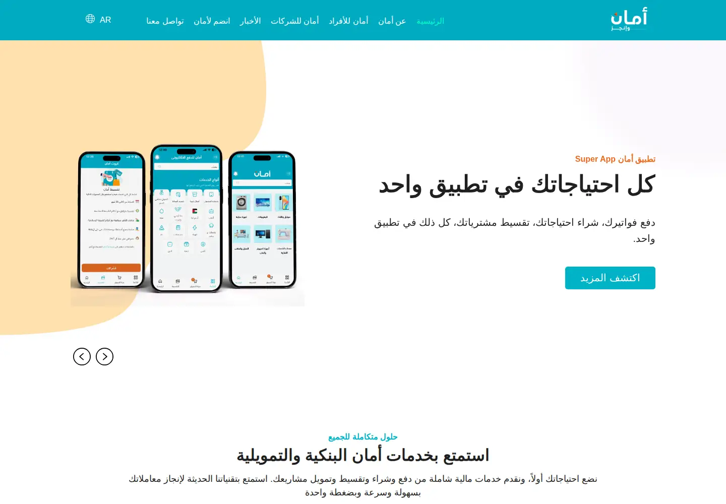 Screenshot of aman.eg