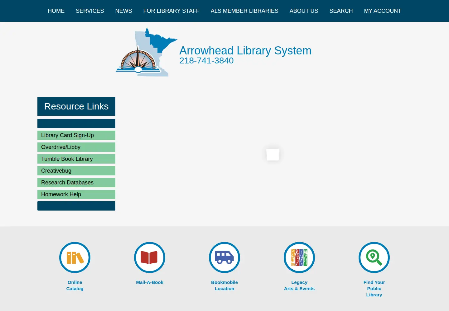 Screenshot of alslib.info
