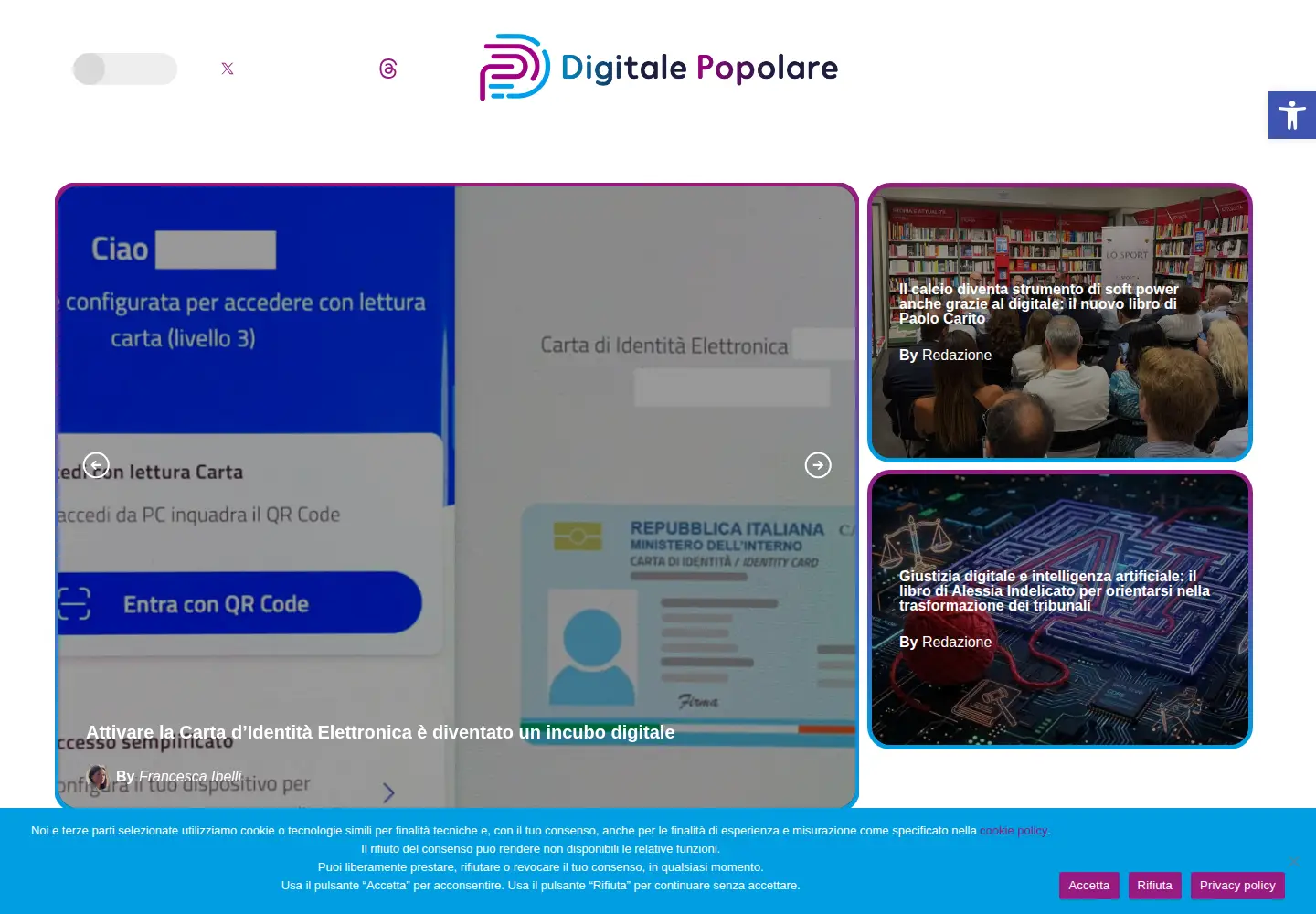 Screenshot of digitalepopolare.it