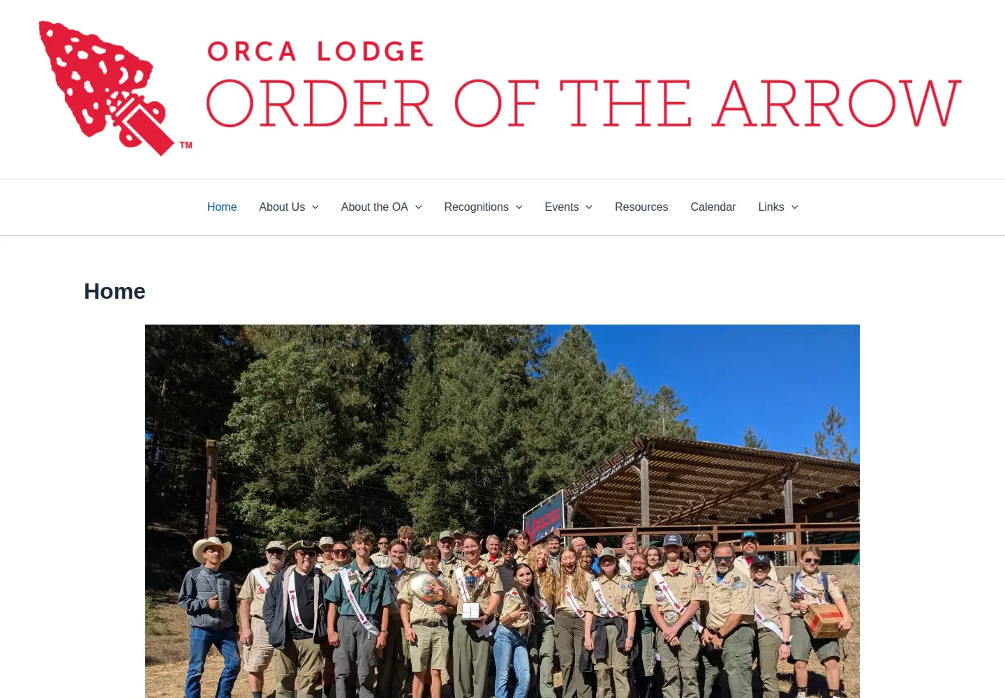 Captured homepage of orca194.org in the current scan
