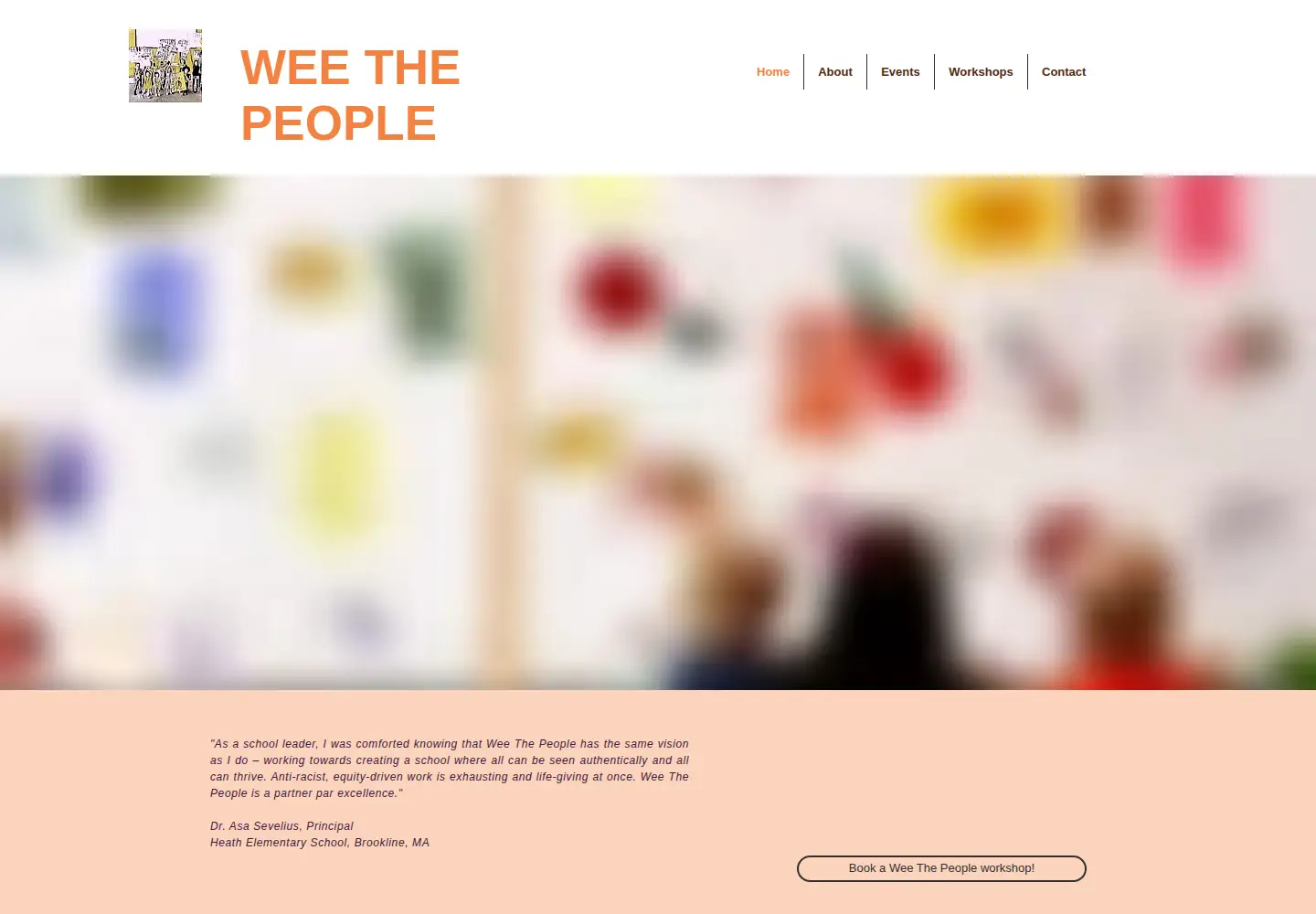 Captured homepage of weethepeopleboston.org in the current scan
