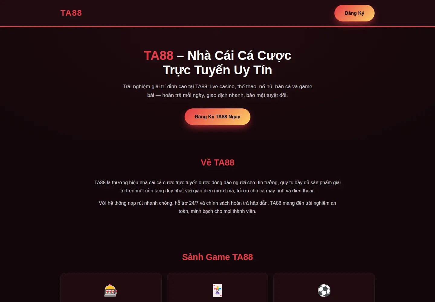Screenshot of ta88.studio