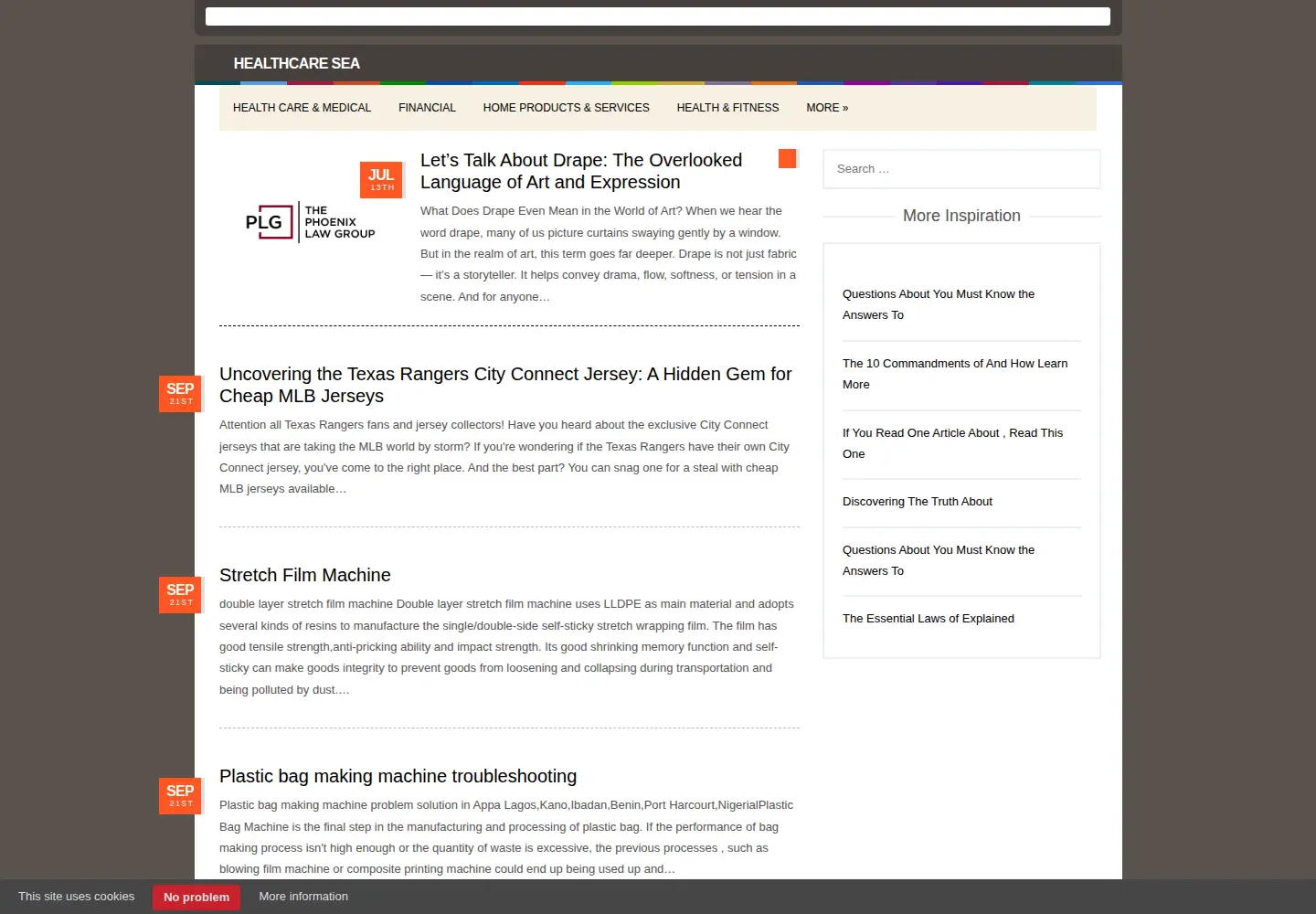 Screenshot of healthcaresea.biz