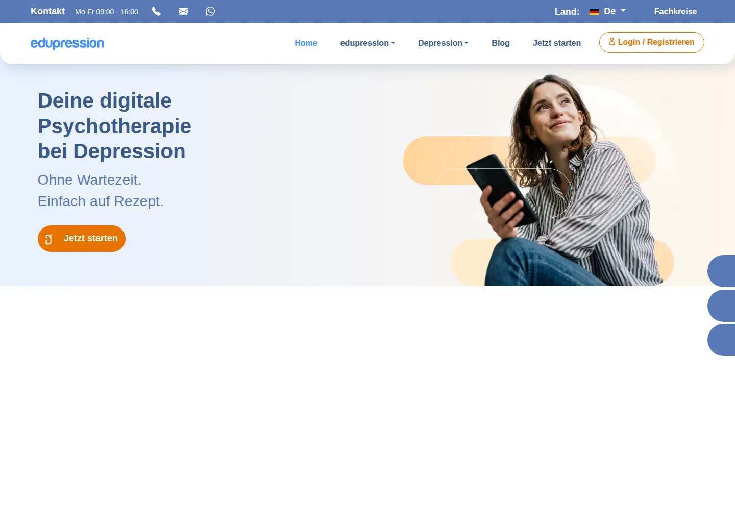 Captured homepage of edupression.com in the current scan