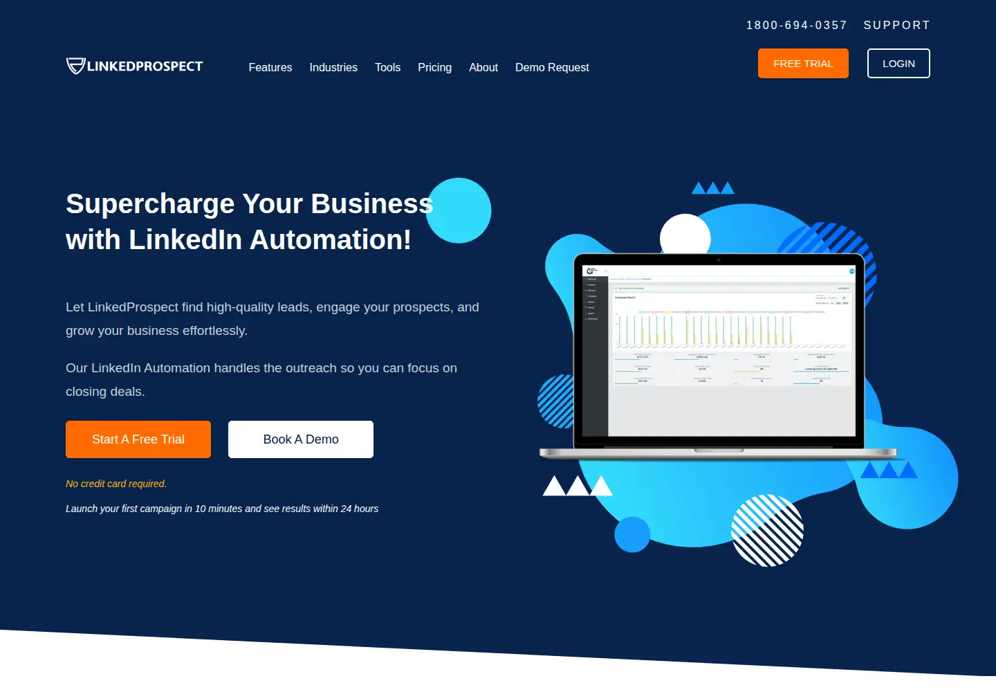 Screenshot of linkedprospect.com