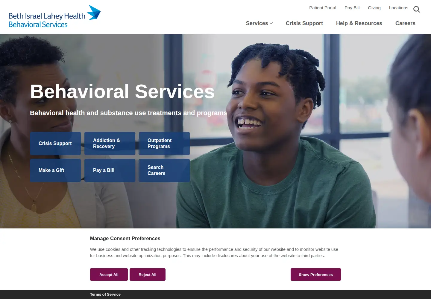 Screenshot of nebhealth.org