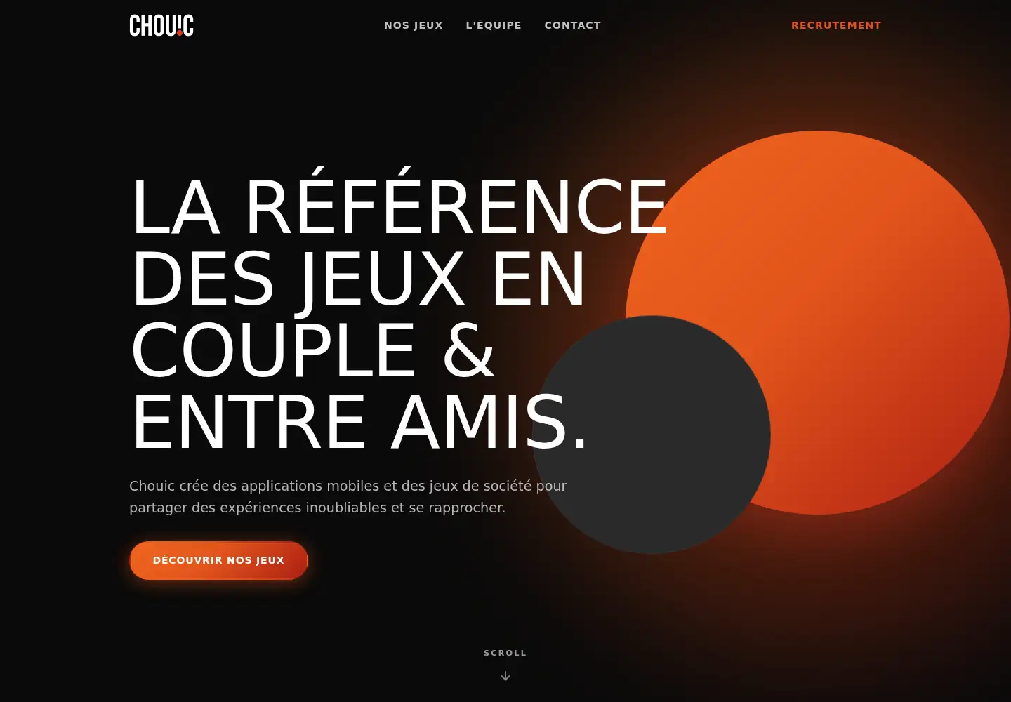 Captured homepage of chouic.com in the current scan