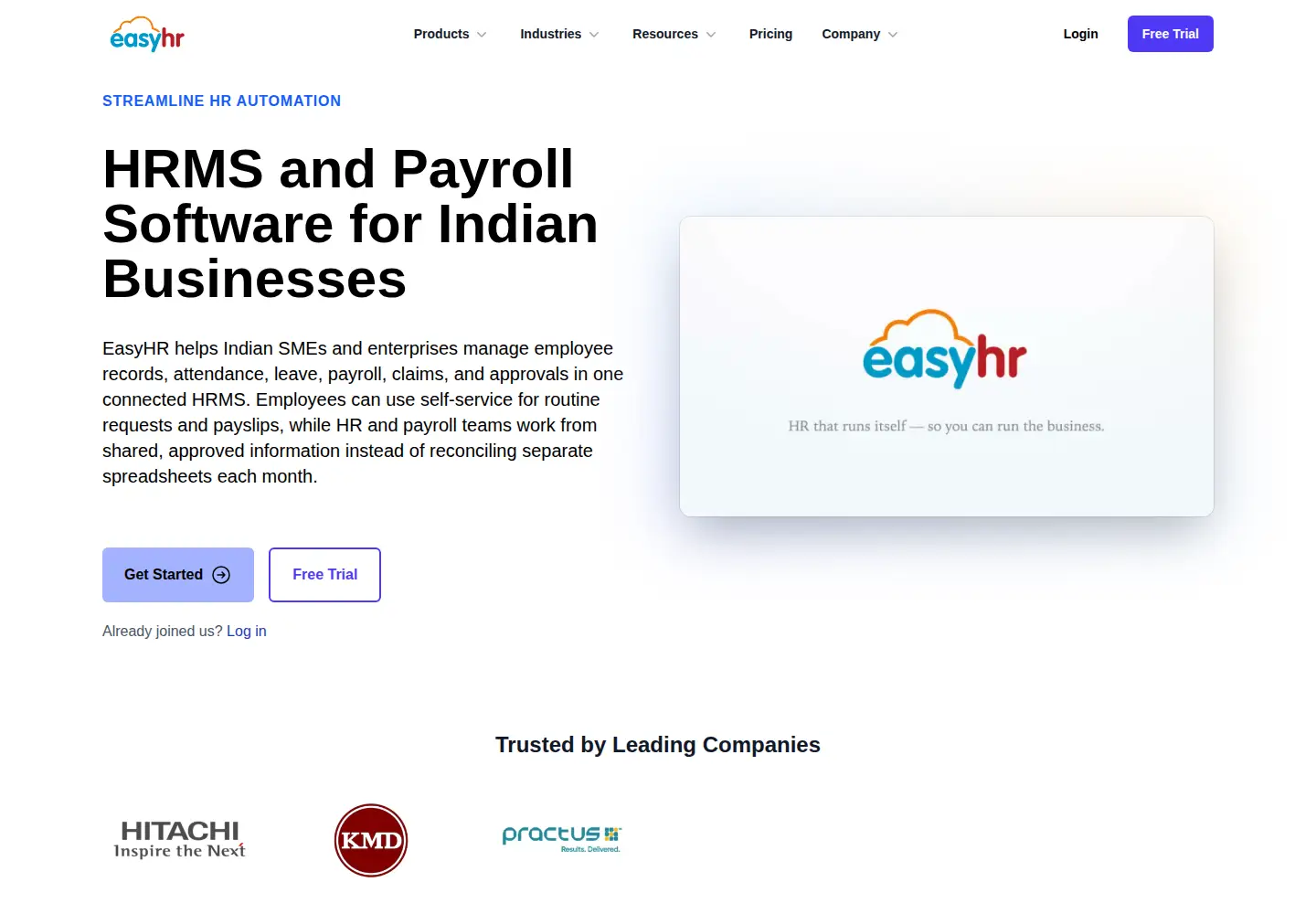 Screenshot of easyhrworld.com
