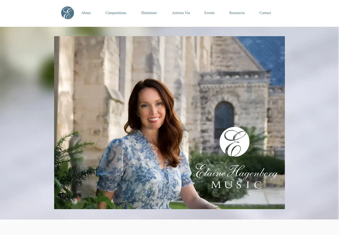 Captured homepage of elainehagenberg.com in the current scan