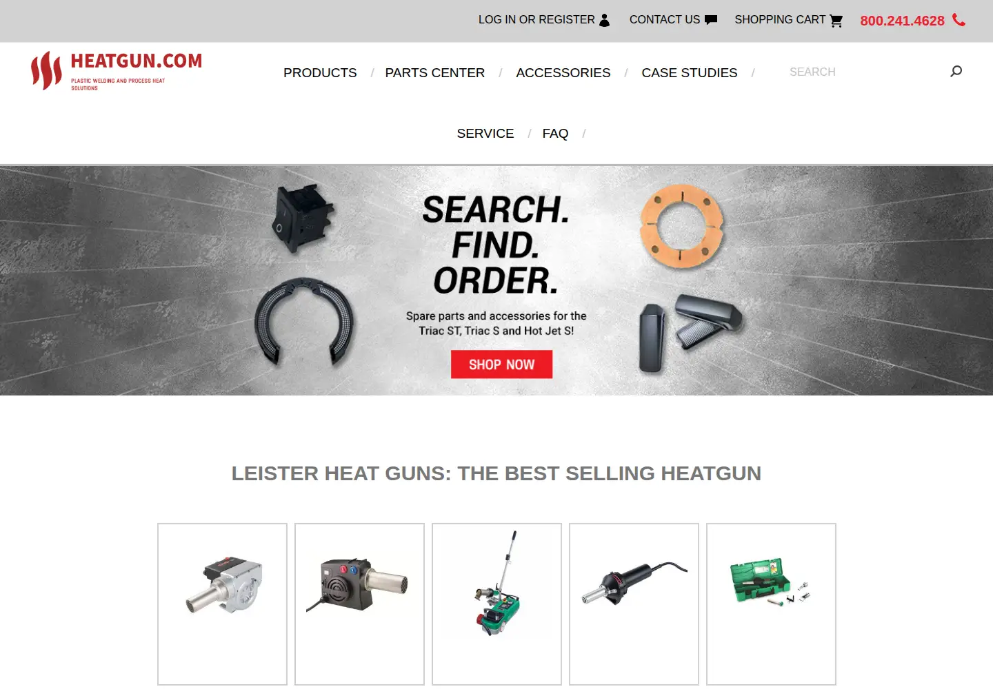 Screenshot of heatgun.com