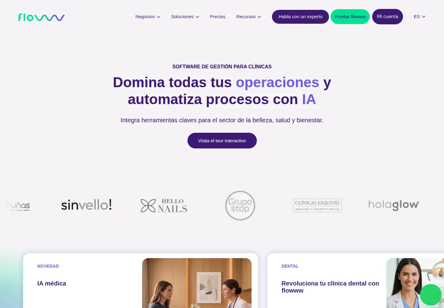 Screenshot of flowww.es