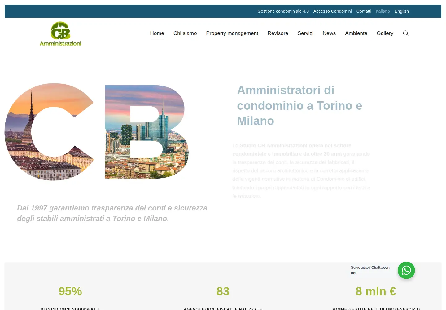 Screenshot of cbamministrazioni.it