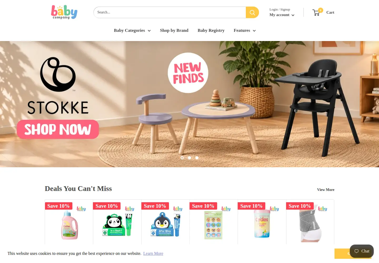 Screenshot of babycompany.ph