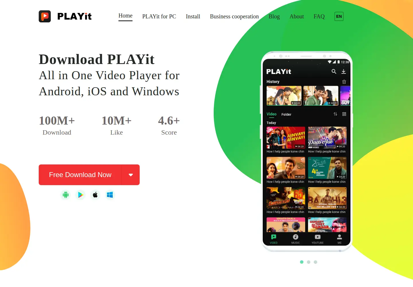 Screenshot of playit.app