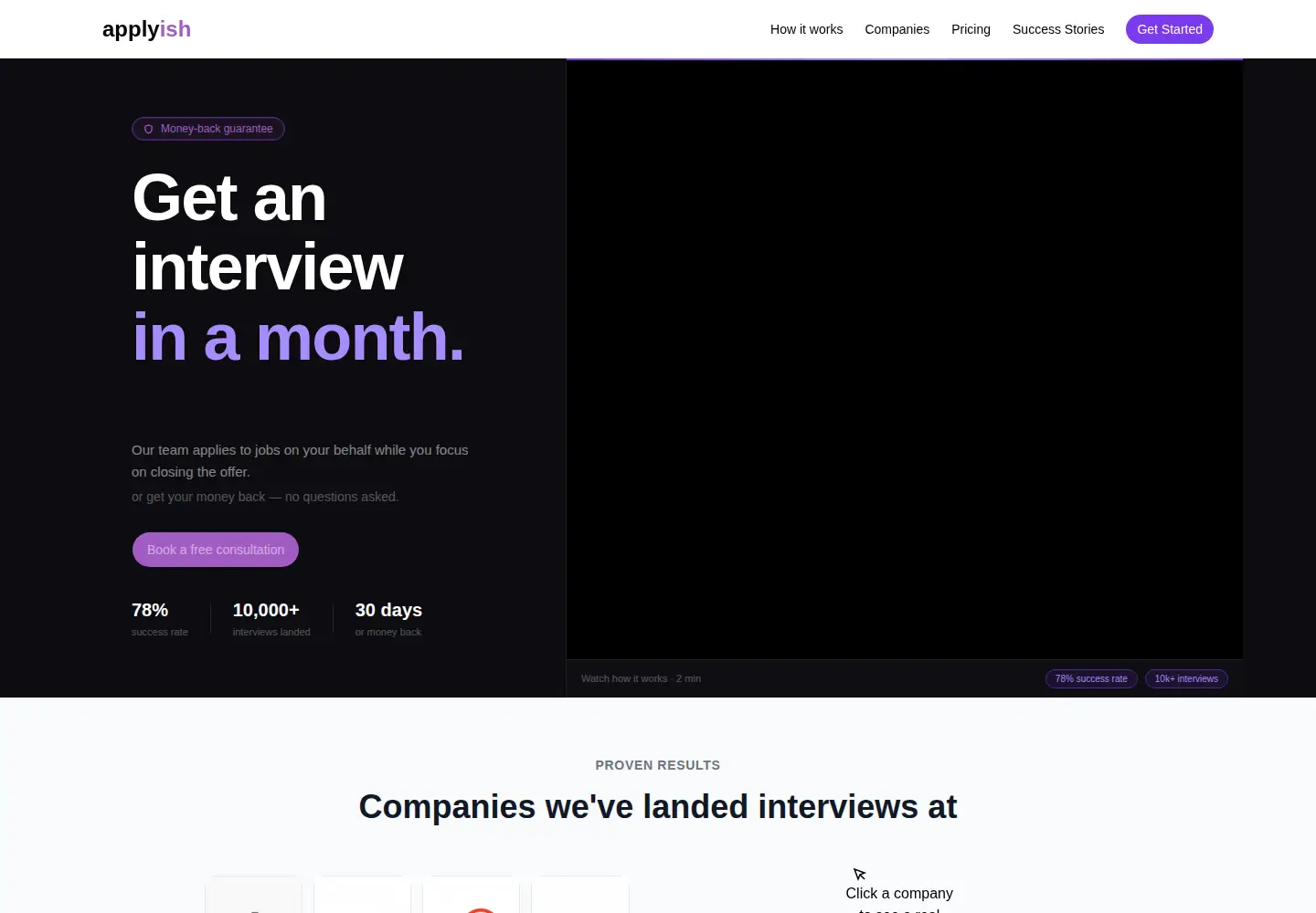 Screenshot of applyish.com