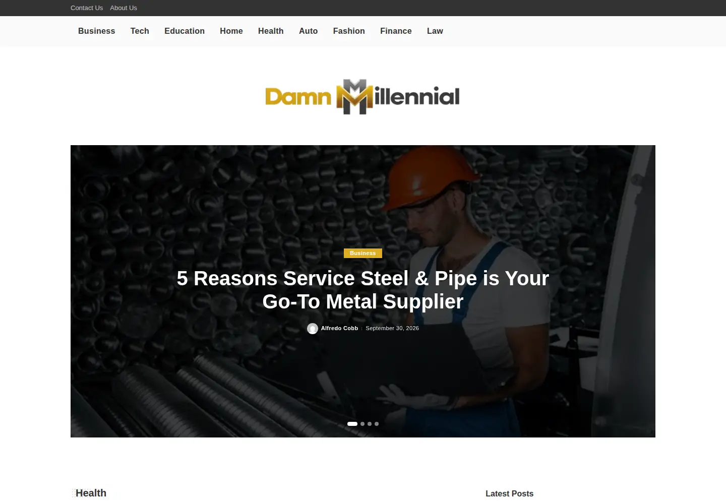 Screenshot of damnmillennial.com