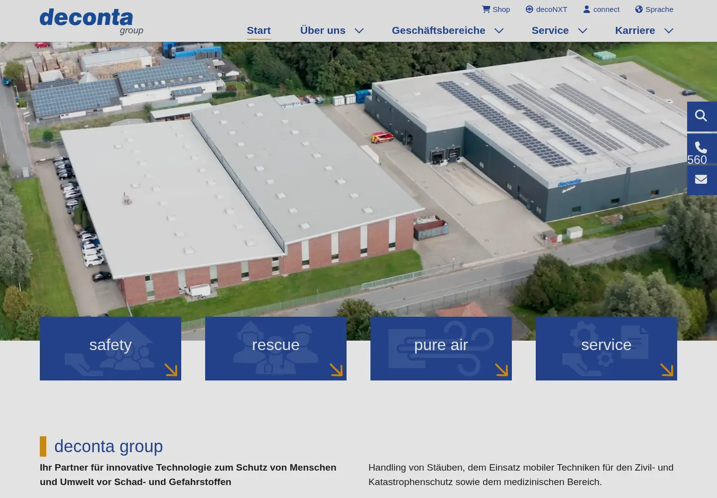 Screenshot of deconta.com