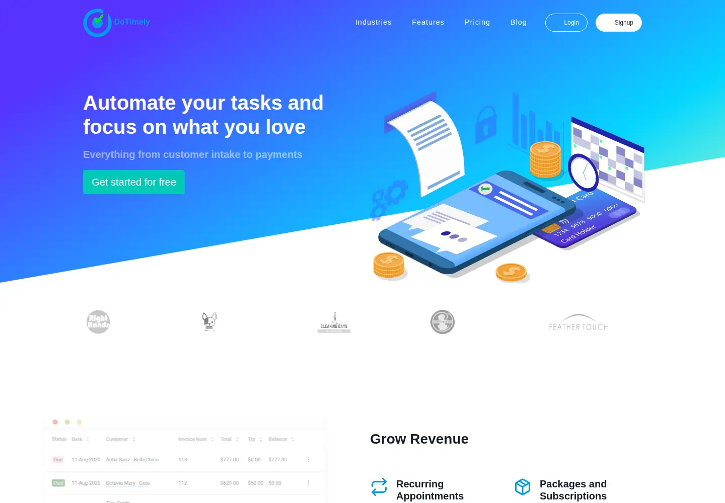 Screenshot of dotimely.com