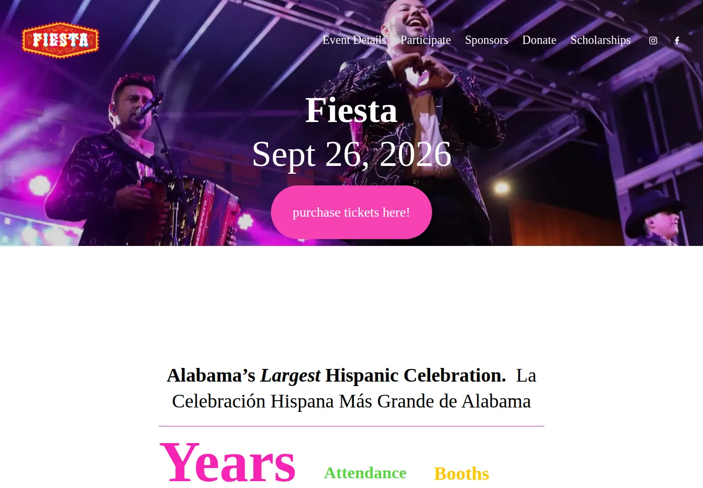 Screenshot of fiestabham.com