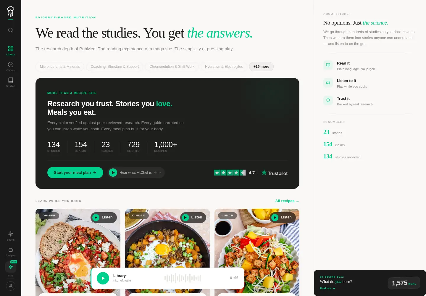 Screenshot of fitchef.com