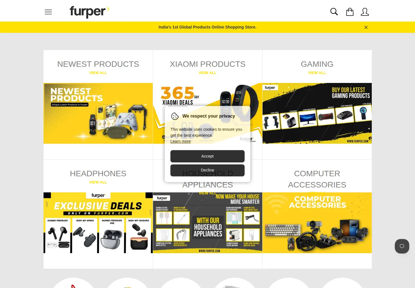 Captured homepage of furper.com in the current scan