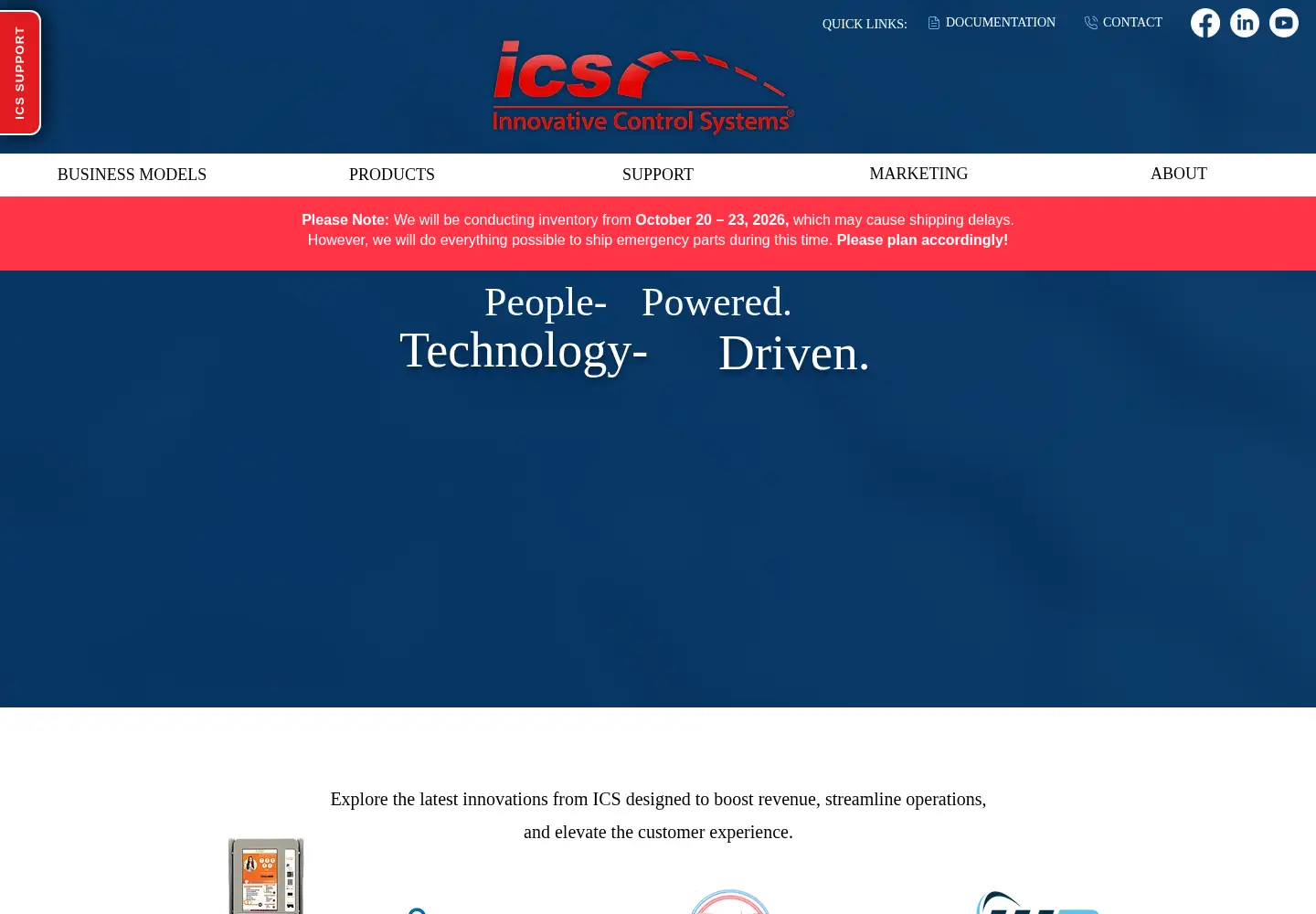 Screenshot of icscarwashsystems.com