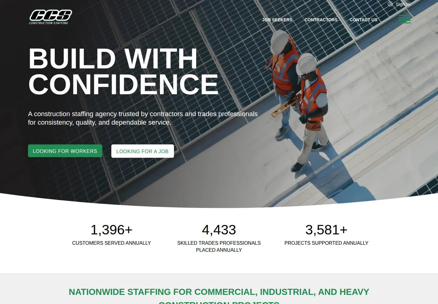 Captured homepage of staffccs.com in the current scan