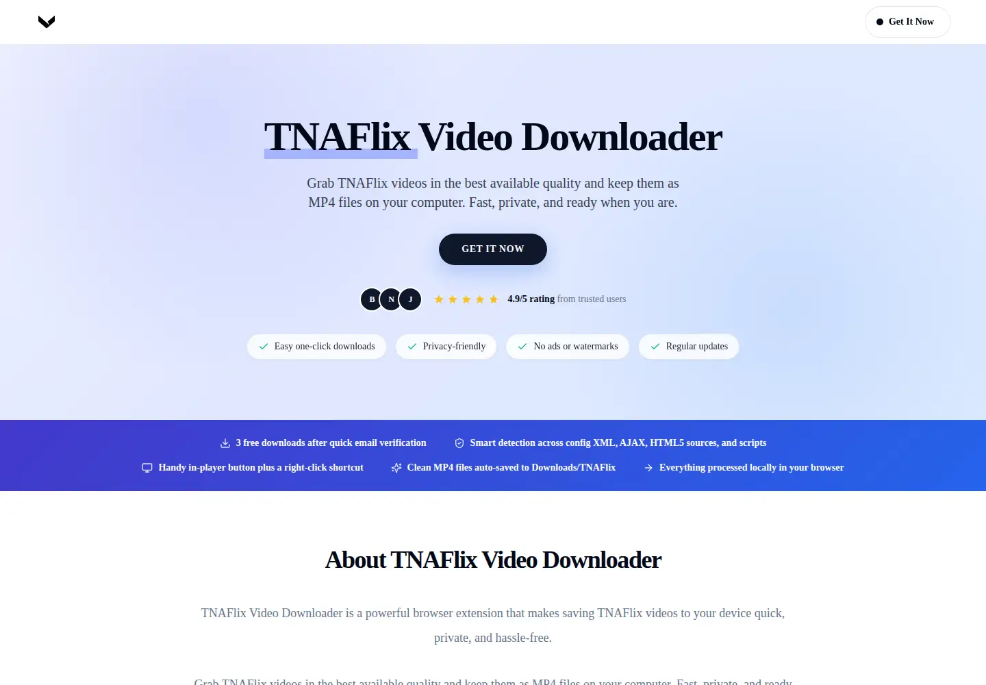 Screenshot of tnaflixvideodownloader.com