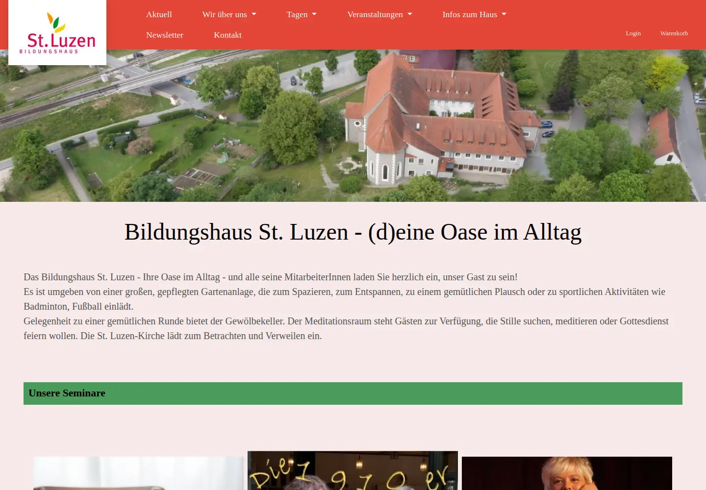 Captured homepage of luzen.de in the current scan