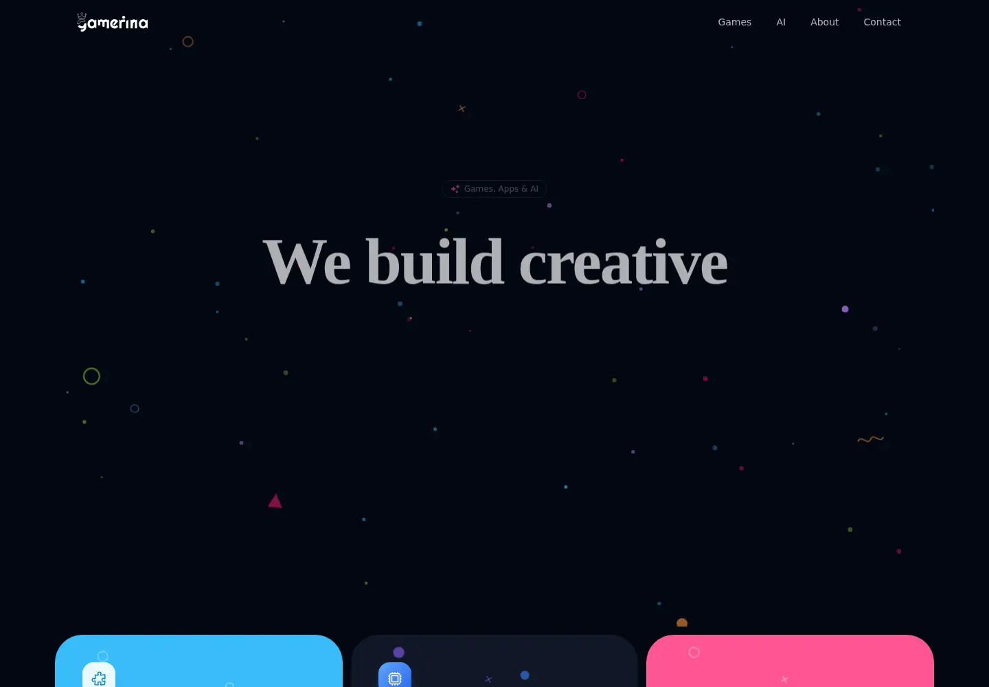 Captured homepage of gamerina.eu in the current scan