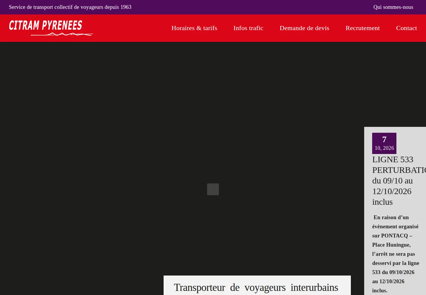 Screenshot of citrampyrenees.fr